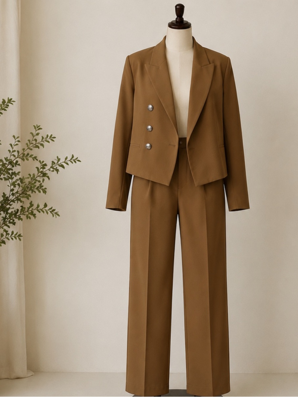 White House Black Market Brown Bomber Jacket